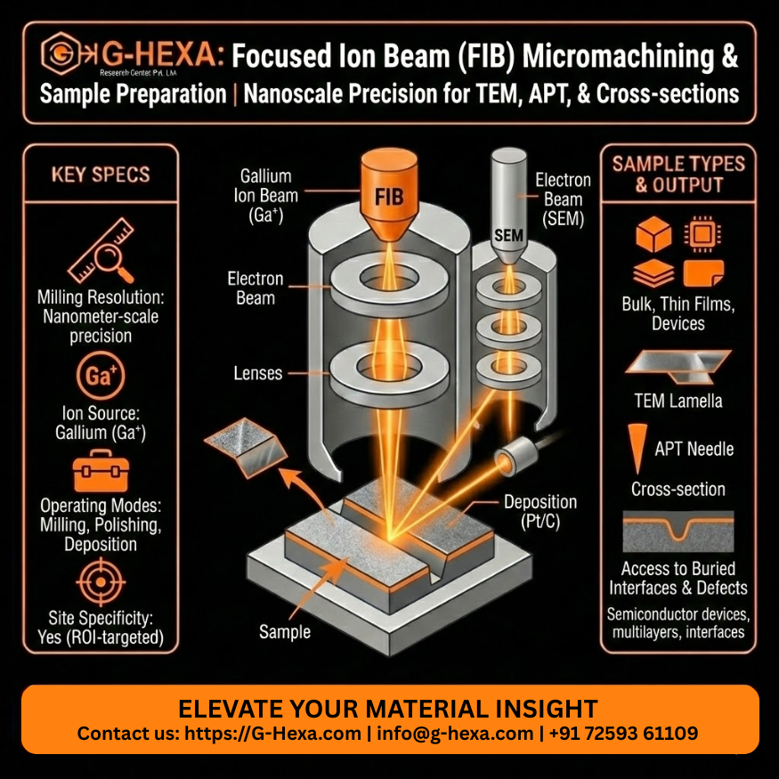 Focused Ion Beam (FIB) Micromachining & Sample Preparation